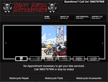 Tablet Screenshot of motorcyclerepairdeland.com